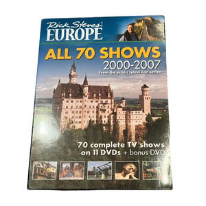 Rick Steves' EUROPE All 70 Shows 2000-07 DVD set 2000-2007 New and Sealed